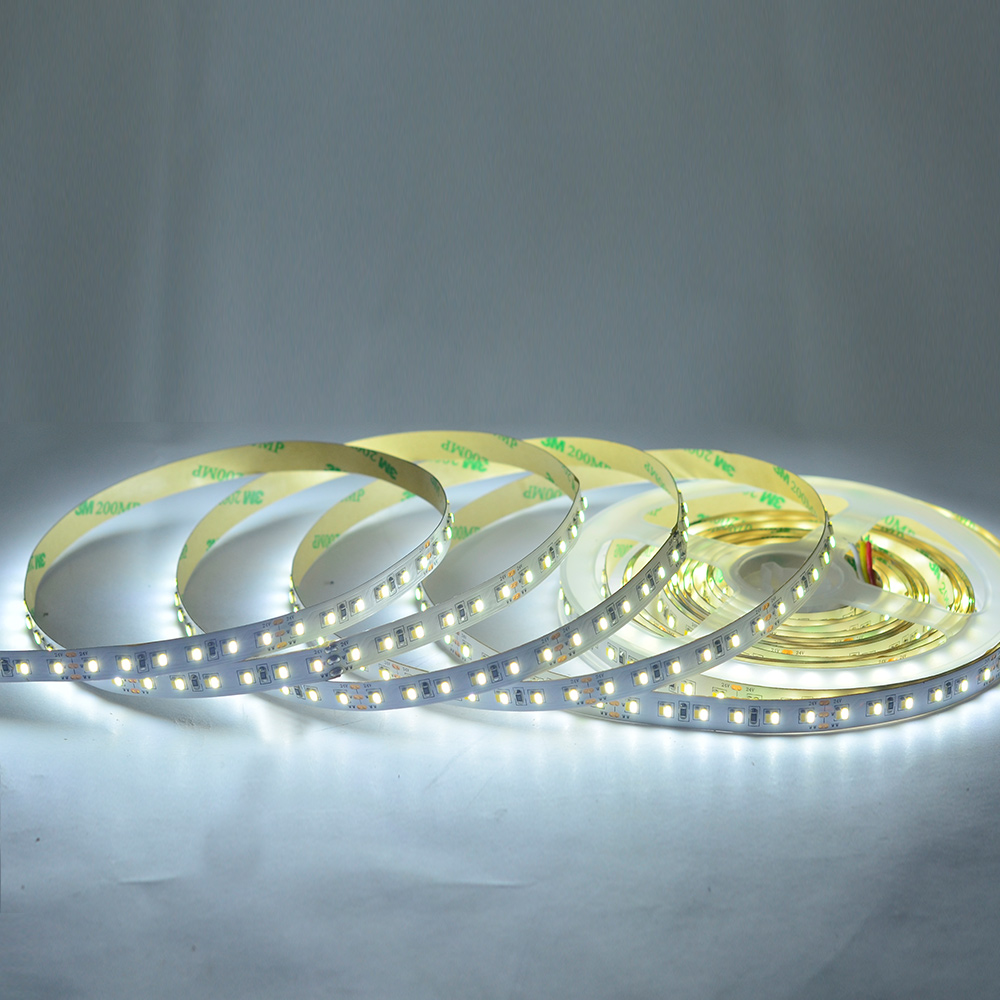 DC24V 3014SMD 1120LEDs Flexible CCT LED Strip Light - Color Temperature Pure White+Warm White Series DC24V 3014SMD 1120LEDs Flexible CCT LED Strip Light - Color Temperature Pure White+Warm White Series